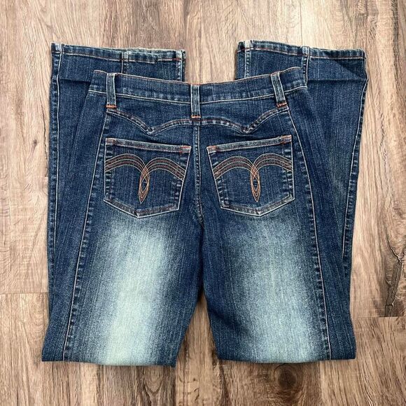 Y2K Grunge Low Rise Faded Flare Jeans - Picture 6 of 6